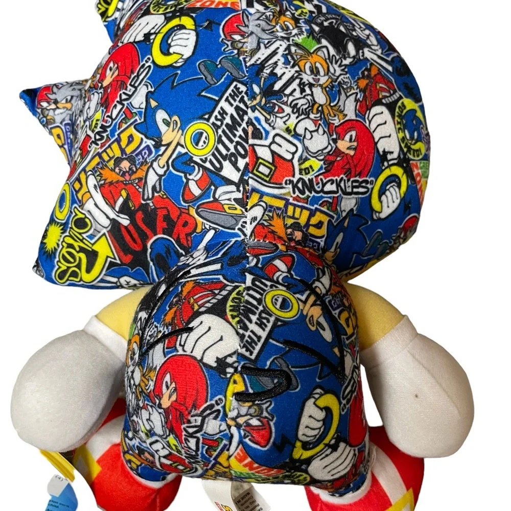 Sonic the hedgehog Plushie Big Head Plush Happy Sonic With Original Tag 9-10